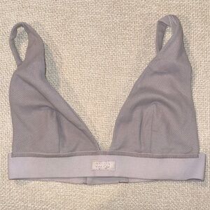 SKIMS Light Purple Ribbed Bralette